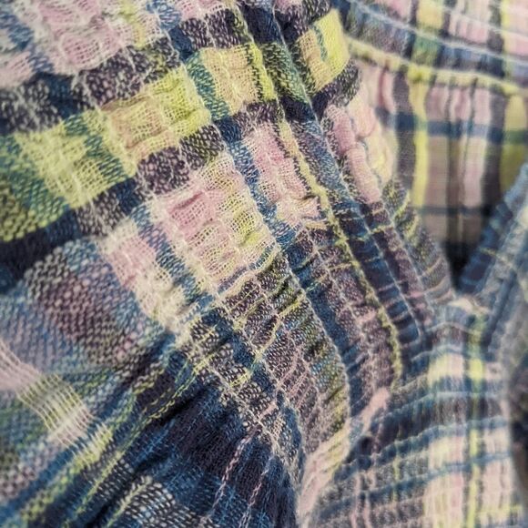 Free PEOPLE marlena plaid top small @L1 - Picture 6 of 10
